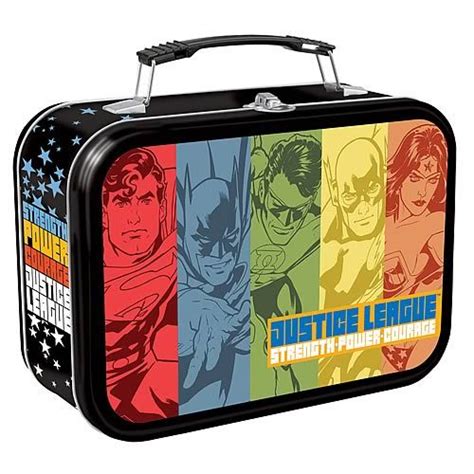 justice league metal lunch box|The Justice League Lunch Boxes .